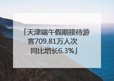 天津端午假期接待游客709.81万人次 同比增长6.3%