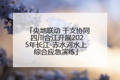 央地联动 干支协同 四川合江开展2025年长江-赤水河水上综合应急演练
