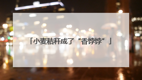 小麦秸秆成了“香饽饽”