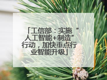 工信部：实施“人工智能+制造”行动，加快重点行业智能升级