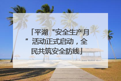 平湖“安全生产月”活动正式启动，全民共筑安全防线