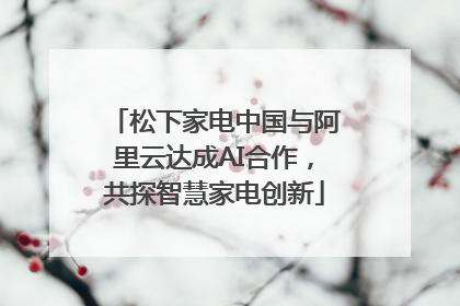 松下家电中国与阿里云达成AI合作，共探智慧家电创新