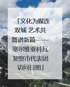 文化为媒连双城 艺术共舞谱新篇——塞尔维亚科瓦契察市代表团访问日照