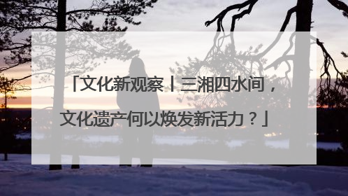 文化新观察丨三湘四水间，文化遗产何以焕发新活力？