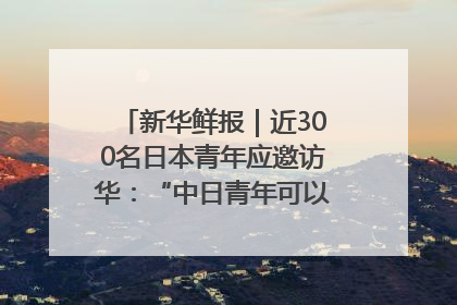 新华鲜报｜近300名日本青年应邀访华：“中日青年可以创造更好的未来”