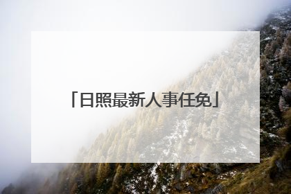日照最新人事任免