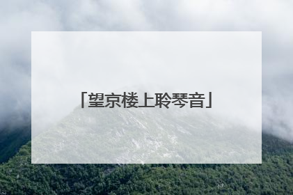 望京楼上聆琴音