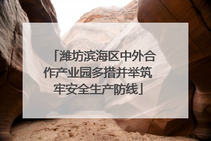 潍坊滨海区中外合作产业园多措并举筑牢安全生产防线