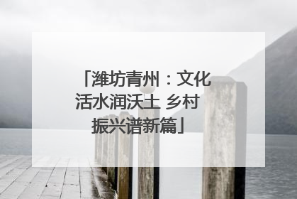 潍坊青州：文化活水润沃土 乡村振兴谱新篇
