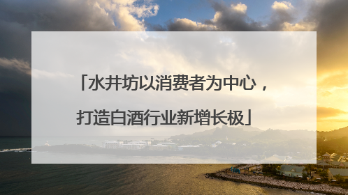 水井坊以消费者为中心，打造白酒行业新增长极