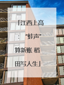 江西上高：“蛙声”算新账 稻田写人生
