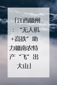 江西赣州：“无人机+高铁”助力赣南农特产“飞”出大山