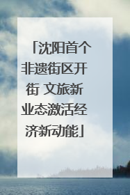 沈阳首个非遗街区开街 文旅新业态激活经济新动能