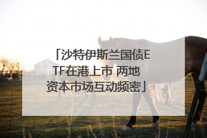 沙特伊斯兰国债ETF在港上市 两地资本市场互动频密