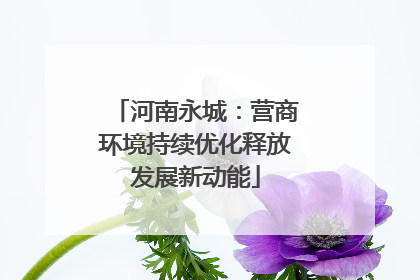 河南永城：营商环境持续优化释放发展新动能