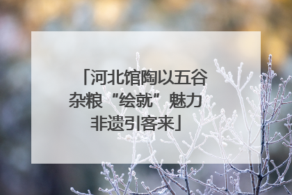 河北馆陶以五谷杂粮“绘就”魅力非遗引客来