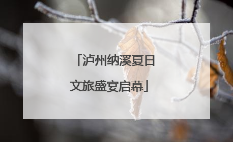 泸州纳溪夏日文旅盛宴启幕