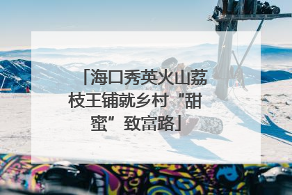 海口秀英火山荔枝王铺就乡村“甜蜜”致富路