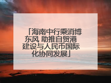 海南中行乘消博东风 助推自贸港建设与人民币国际化协同发展