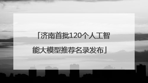 济南首批120个人工智能大模型推荐名录发布