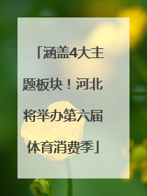 涵盖4大主题板块！河北将举办第六届体育消费季