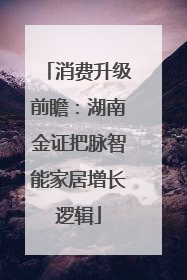 消费升级前瞻：湖南金证把脉智能家居增长逻辑