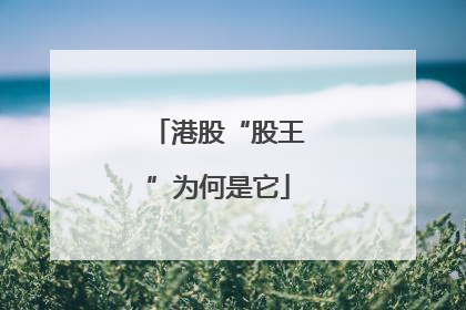 港股“股王”为何是它
