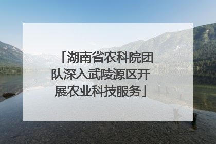 湖南省农科院团队深入武陵源区开展农业科技服务