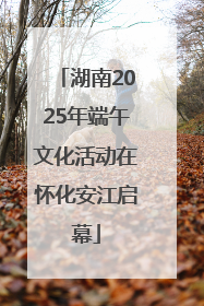 湖南2025年端午文化活动在怀化安江启幕