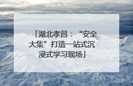 湖北孝昌：“安全大集”打造一站式沉浸式学习现场