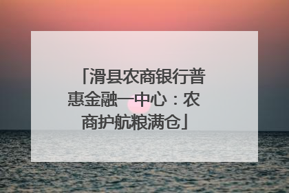 滑县农商银行普惠金融一中心：农商护航粮满仓