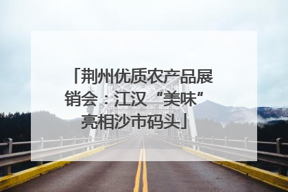 荆州优质农产品展销会：江汉“美味”亮相沙市码头
