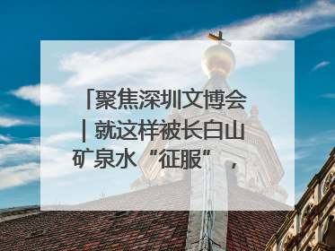 聚焦深圳文博会｜就这样被长白山矿泉水“征服”，订单纷至沓来