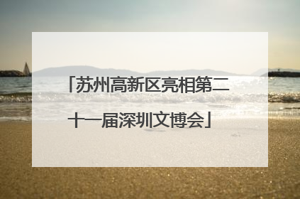苏州高新区亮相第二十一届深圳文博会