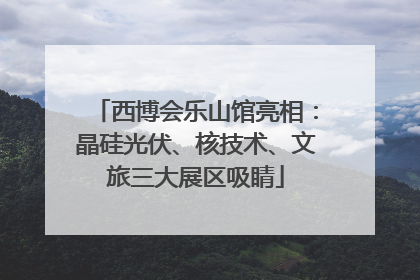 西博会乐山馆亮相：晶硅光伏、核技术、文旅三大展区吸睛