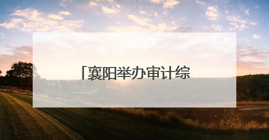 襄阳举办审计综合工作培训班