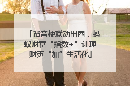 谐音梗联动出圈，蚂蚁财富“指数+”让理财更“加”生活化