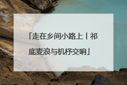 走在乡间小路上丨祁底麦浪与机杼交响