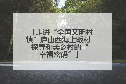 走进“全国文明村镇”庐山西海上畈村 探寻和美乡村的“幸福密码”