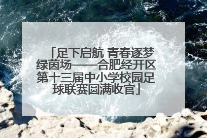 足下启航 青春逐梦绿茵场——合肥经开区第十三届中小学校园足球联赛圆满收官