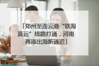 郑州至连云港“铁海直运”线路打通，河南再添出海新通道