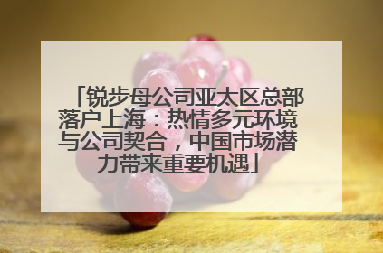 锐步母公司亚太区总部落户上海：热情多元环境与公司契合，中国市场潜力带来重要机遇