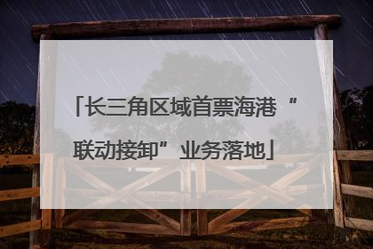 长三角区域首票海港“联动接卸”业务落地