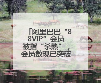 阿里巴巴“88VIP”会员被指“杀熟”，会员数现已突破5000万