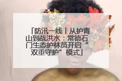 防汛一线丨从护青山到战洪水：常德石门生态护林员开启“双重守护”模式