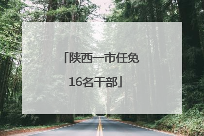 陕西一市任免16名干部