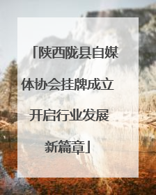 陕西陇县自媒体协会挂牌成立 开启行业发展新篇章