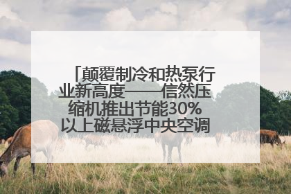 颠覆制冷和热泵行业新高度——信然压缩机推出节能30%以上磁悬浮中央空调和磁悬浮热泵