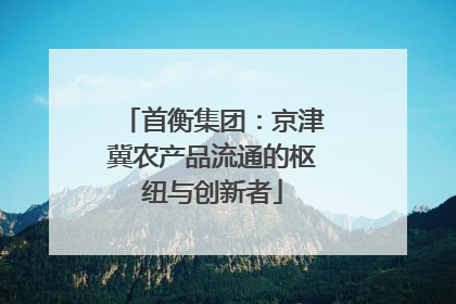 首衡集团：京津冀农产品流通的枢纽与创新者
