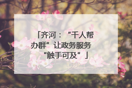 齐河：“千人帮办群”让政务服务“触手可及”